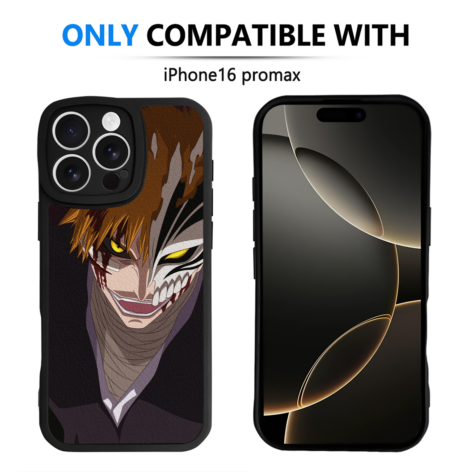 （画像用） ブリーチ BLEACH 【iPhone 16シリーズ対応】シリコンスマホケース（レザー調） 材質：シリコン
